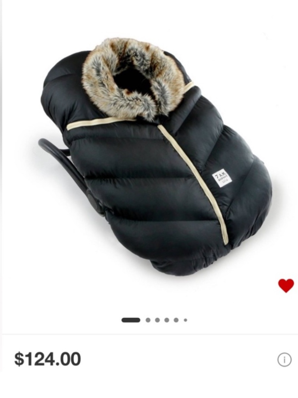 New 7am cocoon car seat cover
